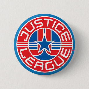 Justice League Logo 6 Cm Round Badge