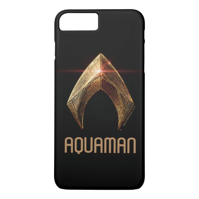 Justice League | Metallic Aquaman Symbol Case-Mate iPhone Case (Back)