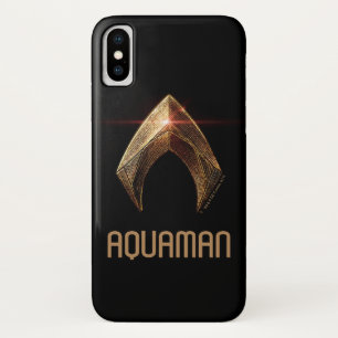 Justice League Metallic Aquaman Symbol iPhone X Case
