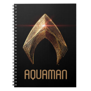 Justice League Metallic Aquaman Symbol Notebook