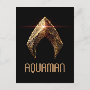 Justice League   Metallic Aquaman Symbol Postcard