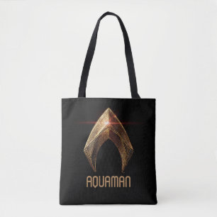 Justice League Metallic Aquaman Symbol Tote Bag