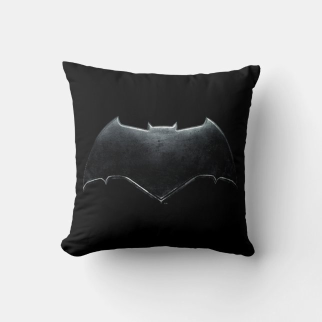 Justice League | Metallic Batman Symbol Cushion (Front)