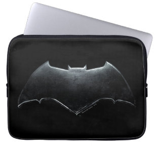 Justice League Metallic Batman Symbol Laptop Sleeve