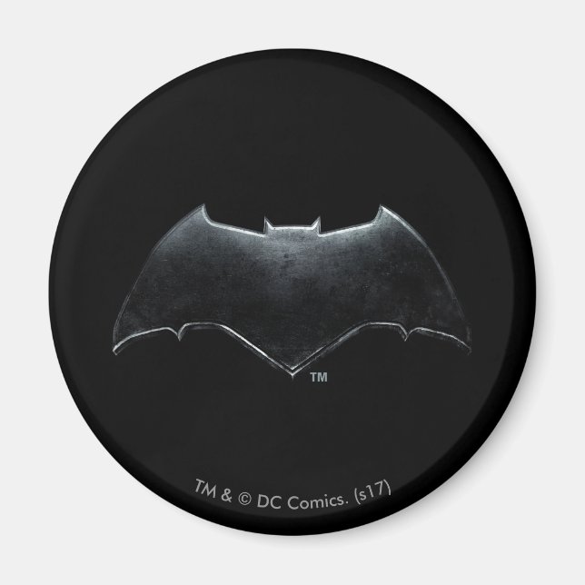 Justice League | Metallic Batman Symbol Magnet (Front)