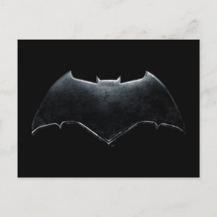 Justice League Metallic Batman Symbol Postcard