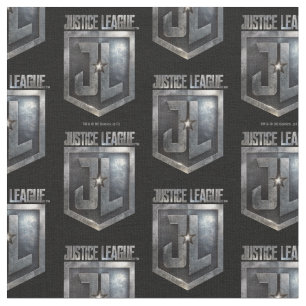 Justice League   Metallic JL Shield Fabric