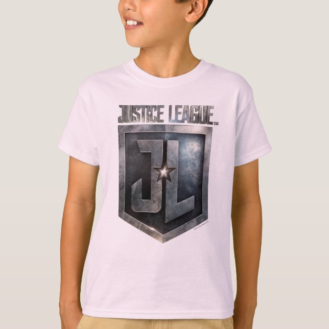 Justice League | Metallic JL Shield T-Shirt (Front)