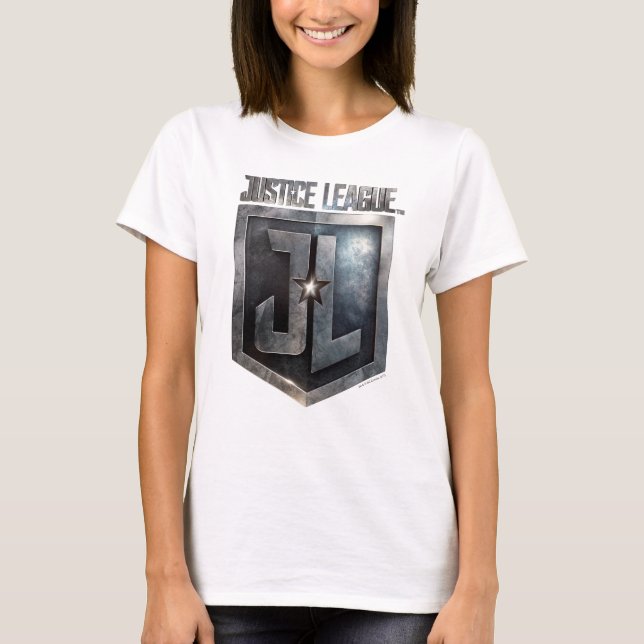 Justice League | Metallic JL Shield T-Shirt (Front)