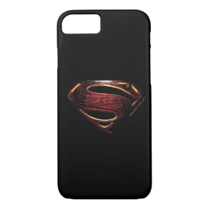 Justice League   Metallic Superman Symbol iPhone 8/7 Case