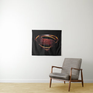 Justice League Metallic Superman Symbol Tapestry