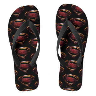 Justice League Metallic Superman Symbol Thongs
