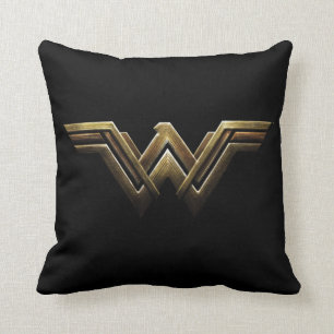 Justice League   Metallic Wonder Woman Symbol Cushion