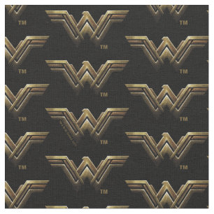 Justice League   Metallic Wonder Woman Symbol Fabric
