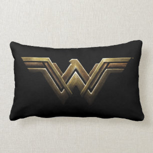 Justice League   Metallic Wonder Woman Symbol Lumbar Cushion