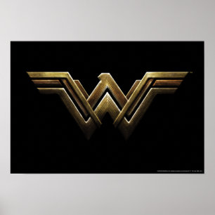 Justice League   Metallic Wonder Woman Symbol Poster