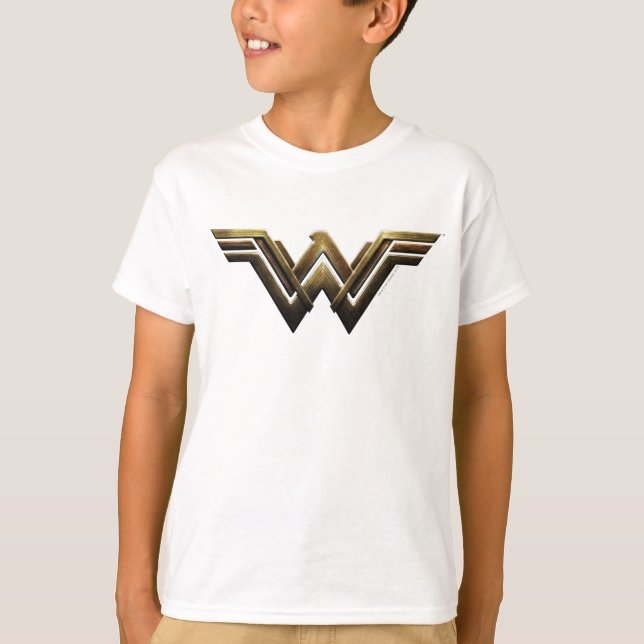 Justice League | Metallic Wonder Woman Symbol T-Shirt (Front)