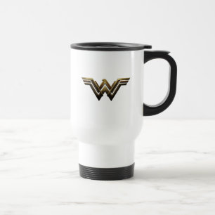 Justice League   Metallic Wonder Woman Symbol Travel Mug