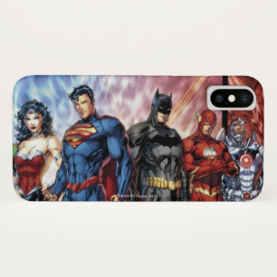 Justice League   New 52 Justice League Line Up iPhone X Case