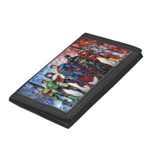 Justice League   New 52 Justice League Line Up Trifold Wallet