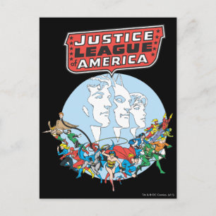 Justice League of America Group Postcard
