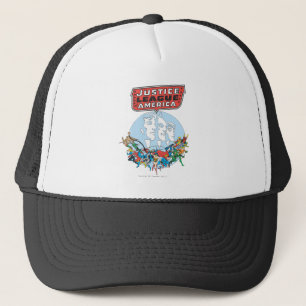 Justice League of America Group Trucker Hat
