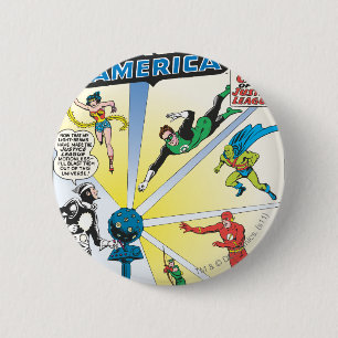 Justice League of America Issue #12 - June 6 Cm Round Badge