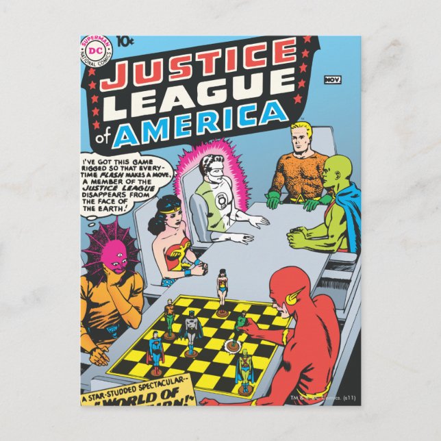 Justice League of America Issue #1 - Nov Postcard (Front)