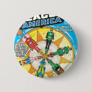 Justice League of America Issue #6 - Sept 6 Cm Round Badge