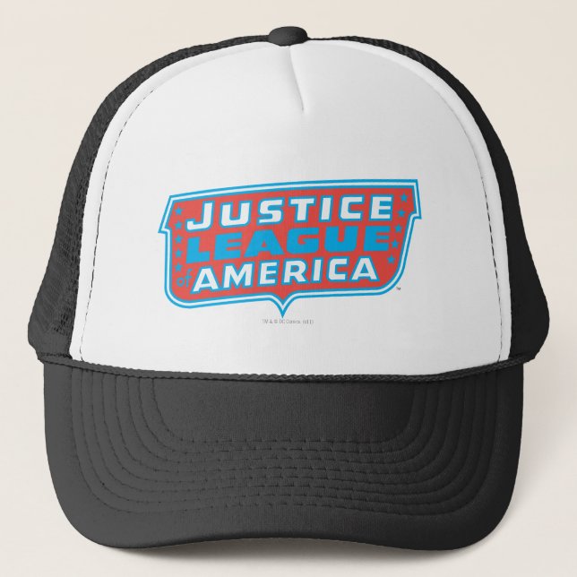 Justice League of America Logo Trucker Hat (Front)