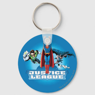 Justice League Power Trio Key Ring