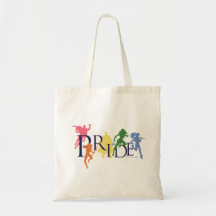 Justice League Pride Character Silhouettes Tote Bag
