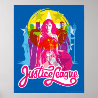 Justice League | Retro Group & Logo Pop Art