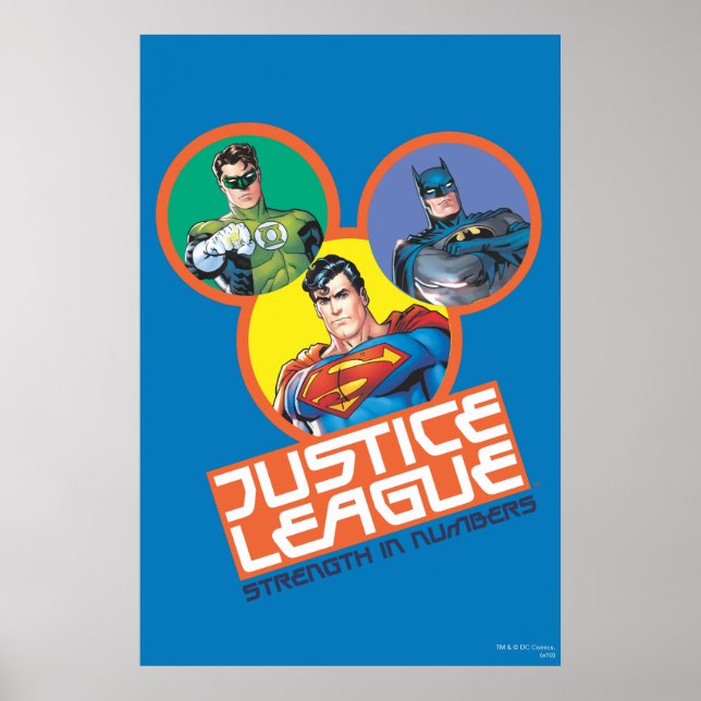 Justice League "Strength in Numbers" Poster (Front)