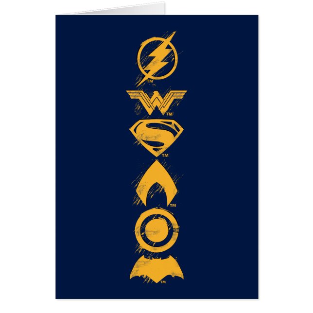 Justice League | Stylised Team Symbols Lineup (Front)