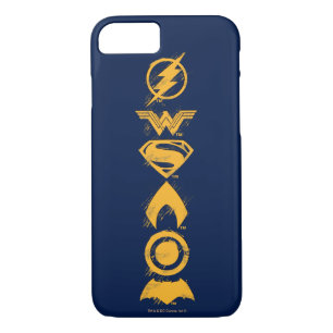 Justice League Stylised Team Symbols Lineup iPhone 8/7 Case