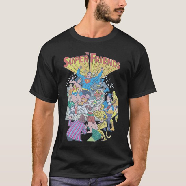 Justice League Super Friends 1 friends T-Shirt (Front)