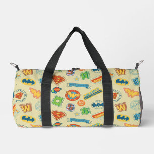 Justice League Super Hero Badge Pattern Duffle Bag