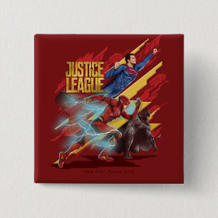 Justice League Superman, Flash, & Batman Badge