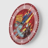 Justice League | Superman, Flash, & Batman Badge Large Clock (Angle)