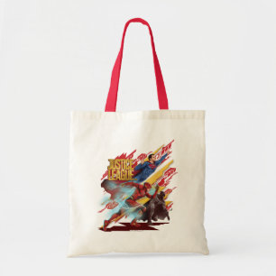 Justice League Superman, Flash, & Batman Badge Tote Bag