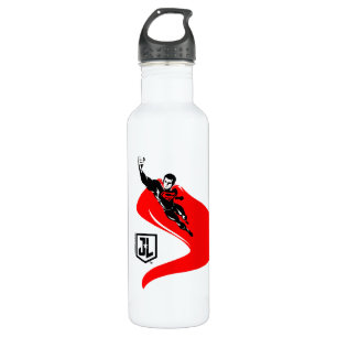 Justice League   Superman Flying Noir Pop Art 710 Ml Water Bottle