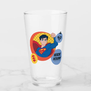 Justice League Superman Holiday Bauble Glass