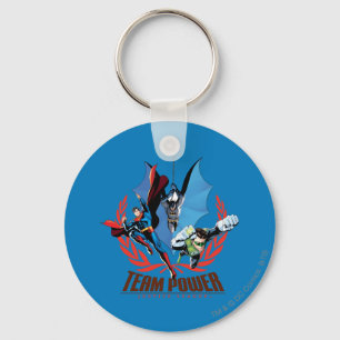 Justice League Team Power Key Ring