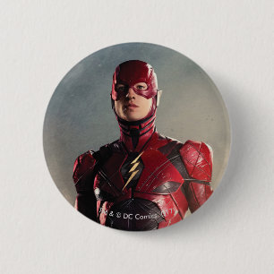 Justice League The Flash On Battlefield 6 Cm Round Badge