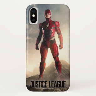 Justice League   The Flash On Battlefield iPhone X Case