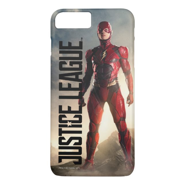 Justice League | The Flash On Battlefield Case-Mate iPhone Case (Back)