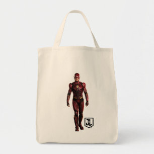 Justice League   The Flash On Battlefield Tote Bag