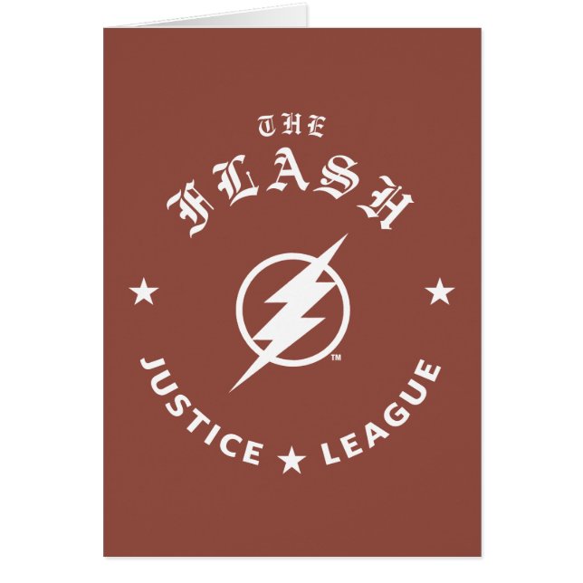 Justice League | The Flash Retro Lightning Emblem (Front)