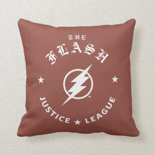 Justice League   The Flash Retro Lightning Emblem Cushion